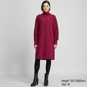 UNIQLO WOMEN 3D PREMIUM LAMBSWOOL TURTLENECK DRESS